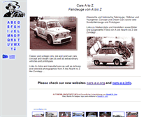 Tablet Screenshot of cars-a-z.net